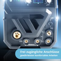 STAHLWERK CTM-250 ST Kombi-Schwei&szlig;ger&auml;t WIG + MIG/MAG + MMA/E-Hand + CUT/Plasma mit 200 Ampere und 50 Ampere Plasma-Funktion, viele Schwei&szlig;parameter einstellbar