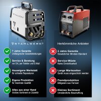 STAHLWERK CTM-250 ST Kombi-Schwei&szlig;ger&auml;t WIG + MIG/MAG + MMA/E-Hand + CUT/Plasma mit 200 Ampere und 50 Ampere Plasma-Funktion, viele Schwei&szlig;parameter einstellbar
