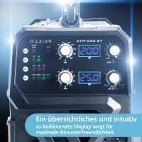 STAHLWERK CTM-250 ST Kombi-Schwei&szlig;ger&auml;t WIG + MIG/MAG + MMA/E-Hand + CUT/Plasma mit 200 Ampere und 50 Ampere Plasma-Funktion Vollausstattung