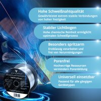 STAHLWERK MIG MAG Edelstahl ER 307 Si Schweißdraht 0,8 mm 1 kg Drahtrolle. Für nichtrostende, hitze- und korrosionsbeständige Stähle mit hohem C-Gehalt