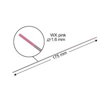 STAHLWERK Wolframelektroden WX 1,6 mm Pink