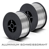 MIG MAG Aluminium Schwei&szlig;draht ER4043 Si5 (ALSI-5) &Oslash; 0,8 mm 0,45 kg Drahtrolle im 2er Set