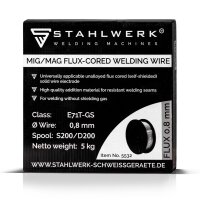 STAHLWERK MIG MAG Premium F&uuml;lldraht E71T-GS &Oslash; 0,8 mm S200/ D200 Rolle 5 kg
