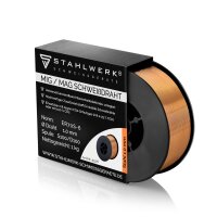 STAHLWERK MIG MAG AK15/MB15 starterset, MIG MAG lasdraad, 15AK/MB slijtdelen set, toortshouder met magnetische voet, super pistoolspray, mondstuktang en mondstukreiniger met vijl