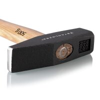 STAHLWERK Hammer Schlosserhammer 500g hochwertig gefertigt mit robustem Kopf aus geschmiedetem Stahl, ausbalanciertes Gewicht, ergonomischer Griff aus hoch belastbarem Hickory-Holz