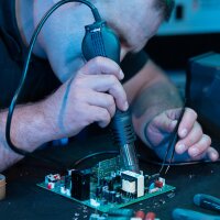 STAHLWERK LHS750-ST Stazione di saldatura ad aria calda 2 in 1 da 750 watt