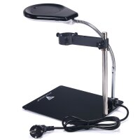 STAHLWERK DML 90-ST LED table magnifier lamp with holder...