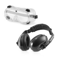 STAHLWERK Arbeitsschutz-Set AS-4 mit Gehörschutz und...