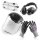 STAHLWERK Juego combinado de protección de 4 piezas KS-2 con protección auditiva, gafas de cesta, pantalla facial y guantes de protección para un trabajo seguro.