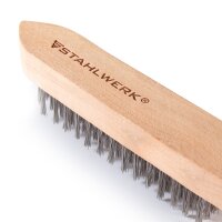 STAHLWERK Rostfri stålborste 4 rader