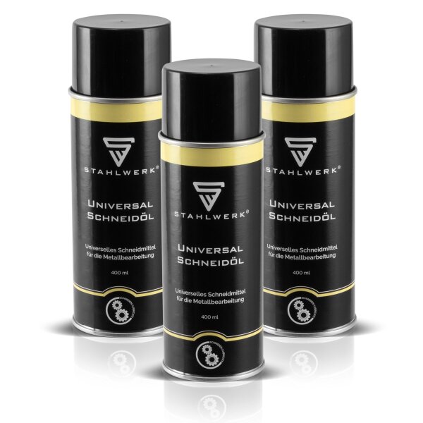 STAHLWERK Zestaw 3 uniwersalnych olejów tnacych do obróbki metali, srodek tnacy do natryskiwania, odpowiedni do wiercenia, pilowania i gwintowania.