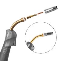 Kit Consumabili Per Saldatrice Mig/Mag MB15 15AK – Punte Di Contatto M6 0,6-1,2 Mm, Ugelli E Portapunte