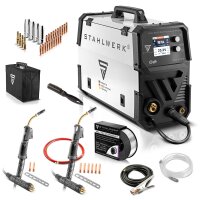 MIG MAG 200 double pulse Pro full synergic welder with...