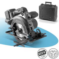 STAHLWERK AKS-20 ST Scie circulaire manuelle sans fil Technologie Brushless avec 900 watts et 4 500 tr/min pour la coupe de bois, PVC, MDF, contreplaqu&eacute; et autres mat&eacute;riaux