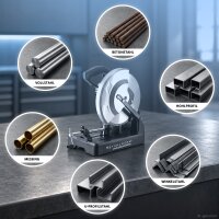 STAHLWERK Metalsk&aelig;resav MT-35 ST | 3.500 W | Savklinge &Oslash; 355 mm | 700&ndash;1.300 omdr./min | LCD-display | Sk&aelig;revinkel 0&ndash;45&deg; | til st&aring;l, aluminium, tr&aelig; og plast | b&oslash;rstel&oslash;s | kap- og afkortersav | afkortersav