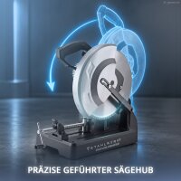 STAHLWERK Metalsk&aelig;resav MT-35 ST | 3.500 W | Savklinge &Oslash; 355 mm | 700&ndash;1.300 omdr./min | LCD-display | Sk&aelig;revinkel 0&ndash;45&deg; | til st&aring;l, aluminium, tr&aelig; og plast | b&oslash;rstel&oslash;s | kap- og afkortersav | afkortersav
