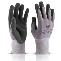 STAHLWERK guantes de trabajo y montaje talla XL paquete de 5 / ropa de protecci&oacute;n / robustos y resistentes de caucho nitr&iacute;lico