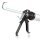 STAHLWERK Pistolet do silikonu  SP-600 ST 600 ml prasa do kartuszy / pistolet do kartuszy wykonany z wytrzymalego aluminium do kartuszy i worków do silikonowania i nakladania klejów i uszczelniaczy.