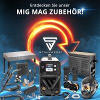 STAHLWERK FLUX Fülldraht E71T-GS 1,0 mm | 5 kg Drahtrolle D200 | Drahtspule für 50 mm Dorn | Premium Schweißdraht | Zusatzwerkstoff | Universal Schweißdraht | Fülldrahtelektrode | MIG MAG