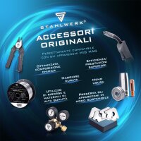 STAHLWERK FLUX filo animato E71T-GS 1,0 mm | bobina di filo da 5 kg D200 | bobina di filo per mandrino da 50 mm | filo di saldatura premium | filo dapporto | filo di saldatura universale | elettrodo per filo animato | MIG MAG