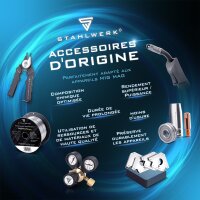 STAHLWERK MIG MAG Premium Fil de soudage / Bobine de fil ER70S-6 SG2 0,8 mm S270/D270 15 kg pour les travaux de soudage avec gaz protecteur