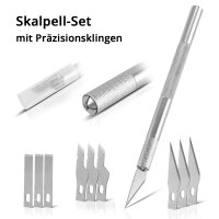STAHLWERK Set de scalpel professionnel 10 pièces,...
