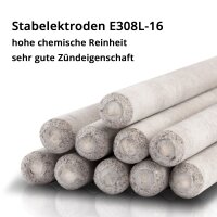 STAHLWERK Stabelektroden Edelstahl E308L-16 dick rutilumh&uuml;llt 4,0 x 350 mm, MMA / ARC / E-Hand, V2A, hohe chemische Reinheit, 2 kg inklusive K&ouml;cher / Aufbewahrungsbox
