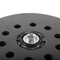 STAHLWERK disco de lija universal de alto rendimiento / disco de lija 225 mm, versi&oacute;n perforada con sistema de velcro y rosca M14 para lijadora de tabiquer&iacute;a seca