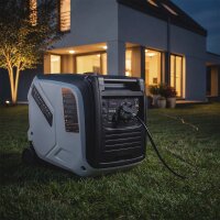 STAHLWERK IG-4000 ST -invertteribensiinigeneraattori / s&auml;hk&ouml;generaattori / monik&auml;ytt&ouml;inen generaattori / varavirtageneraattori, teho 4 kW / 5,44 hv, 4-tahtinen, 5 kuluttajaliit&auml;nt&auml;&auml;, energiatehokas ja huoltovapaa