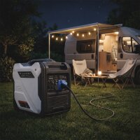 STAHLWERK IG-5500 ST -invertteribensiinigeneraattori | Sähkögeneraattori | Sähköntuottaja | 5,5 kW:n varageneraattori | Teho 7,48 hv, kaukosäädin ja sähkökäynnistin, energiatehokas ja huoltovapaa