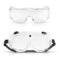 STAHLWERK Schutzbrillen Set / Korbbrille mit Halteband /...