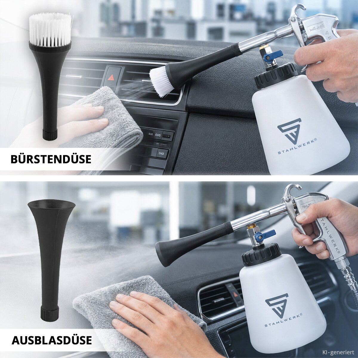 Kältespray Freon Frei AAB Druckluft-Reiniger 400 Ml – Hochwertiges Reinigungsspray Für Tastatur, PC, Elektronik, Bildschirme, Kameras, Drucker, Mit 2 Düsen
