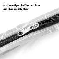 STAHLWERK Staubschutzt&uuml;r U-Form Staubt&uuml;r / Schmutzschleuse / Staubvorhang mit integriertem Rei&szlig;verschluss