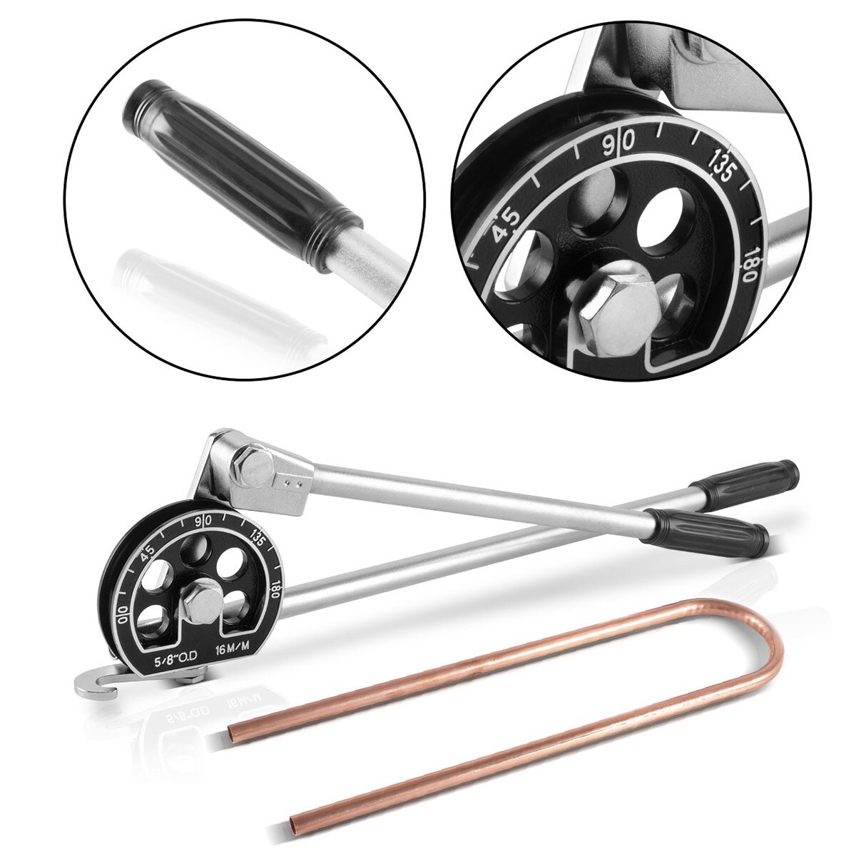 Cintreuse Manuelle De Tubes 15 à 32 Mm – Pliez Jusqu’à 180°, Pour Tuyaux Métalliques, PVC, Acier