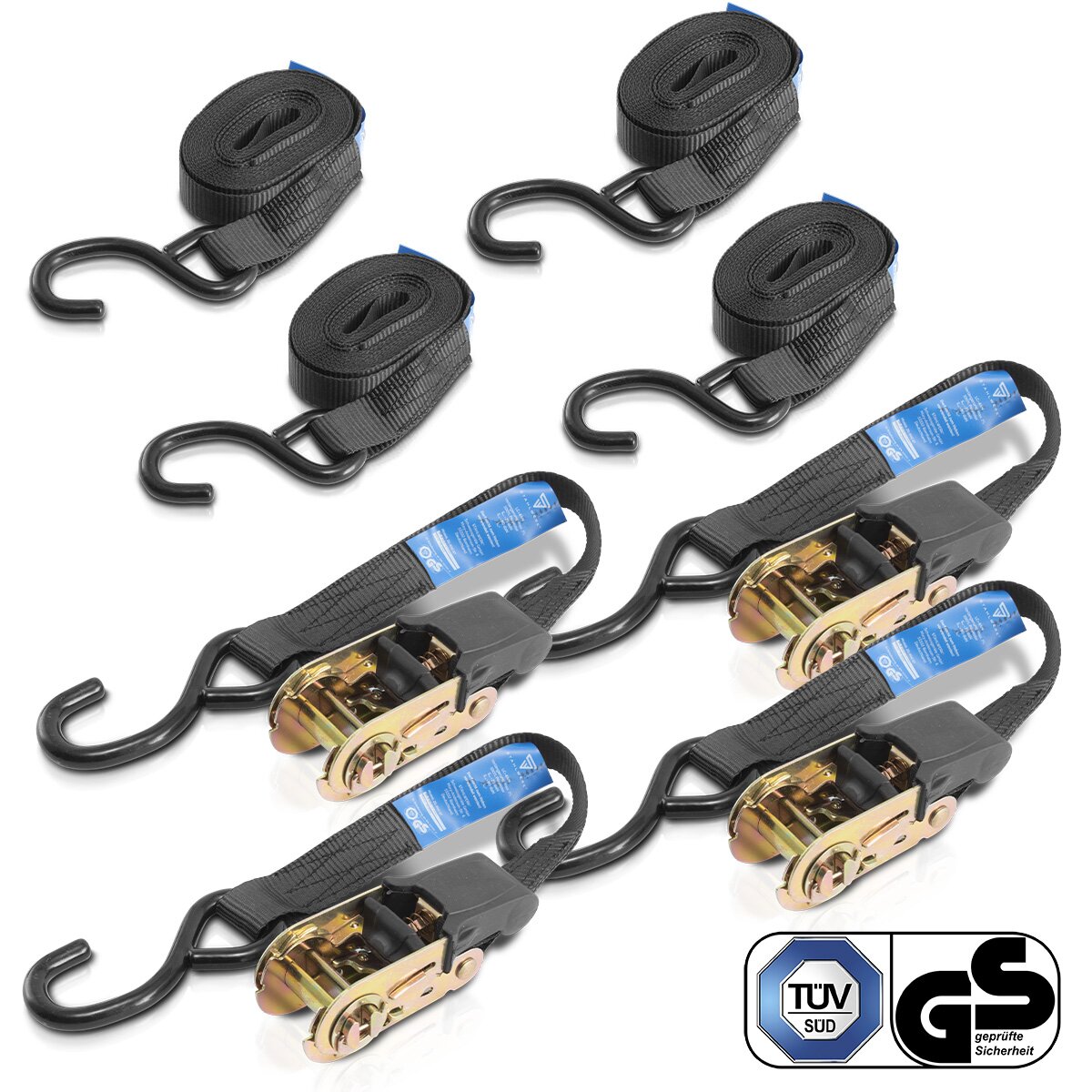 Cintura Di Serraggio Cinghie Di Fissaggio 10m 2 Pezzi Set 10 - Foto 12