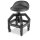 STAHLWERK height adjustable workshop stool VWH-300 ST with large storage compartment, loadable up to 136 kg, 59-76 cm seat height, rolling seat / rolling stool