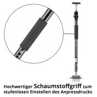 STAHLWERK assembly support / construction support MH-115 ST 66-115 cm, 40 kg load capacity, robust door clamp / telescopic support / clamping support