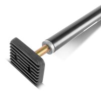 STAHLWERK supporto di montaggio / supporto di costruzione MH-115 ST 66-115 cm, portata 40 kg, robusto morsetto per porta / supporto telescopico / supporto di bloccaggio