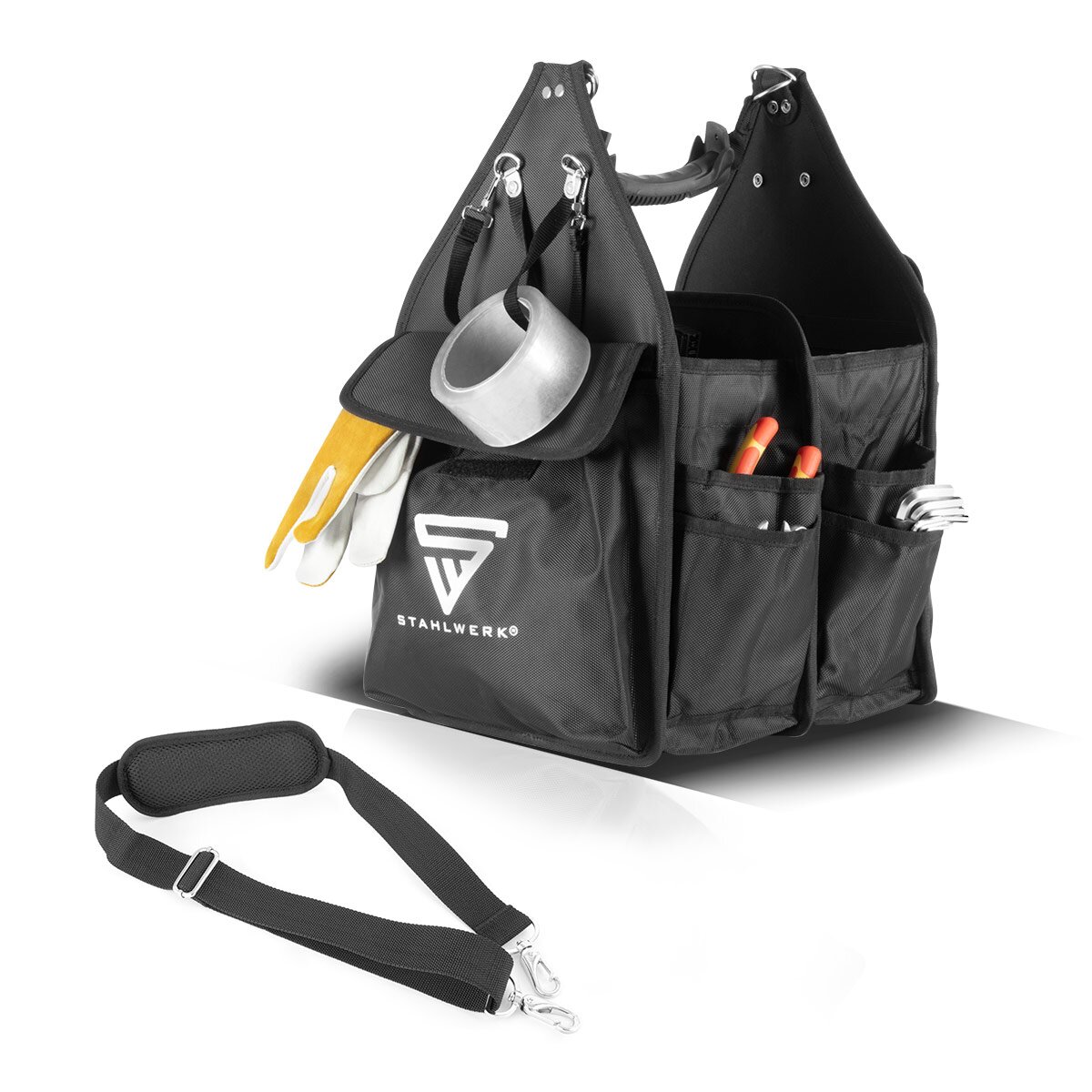 Neo Tools Camo Werkzeugtasche Rucksack Grün 84-321 Produktbild-Vorschau 3
