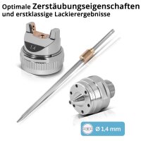STAHLWERK Nozzle Set 1.4 mm Nozzle for Paint Spray Gun /...