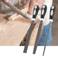 STAHLWERK Raspefilsæt med 3 stk. 200 mm professionelt filesæt bestående af rundfil, halvrundfil og fladfil