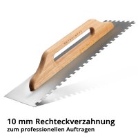 STAHLWERK two-handed smoothing trowel 140 x 500 mm with...