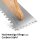 STAHLWERK Zweihand-Gl&auml;ttekelle 140 x 500 mm mit 10 mm Rechteckverzahnung, hochwertige Profi Carbon-Stahl Putzkelle / Traufel / Glattkelle / Schweizer Kelle