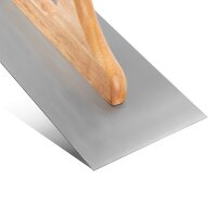 STAHLWERK Zweihand-Gl&auml;ttekelle 140 x 500 mm, hochwertige Profi Carbon-Stahl Putzkelle / Traufel / Glattkelle / Schweizer Kelle