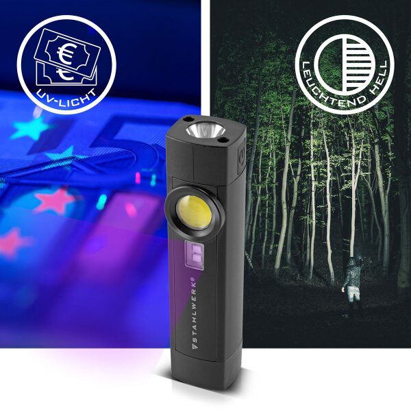 Smiling Shark LED Arbeitsleuchte - Wiederaufladbar Mit Magnet Und 4 Leuchtmodi