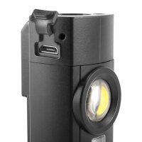 STAHLWERK LED Arbeitsleuchte AL-3 ST Leistungsstarke 5 Watt Taschenlampe / Werkstattlampe mit 4 Leucht-Modi inklusive UV-Licht, integriertem Akku, Magnet und USB-Anschluss