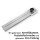 STAHLWERK Streichmaß mit 200 mm Messbereich und 0,1 mm Nonius, Anreißwerkzeug / Markierungslehre / Anreißlineal mit flachem Schieber aus rostfreiem Edelstahl