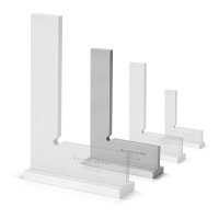 STAHLWERK Stopvinkel 90° 100 x 70 mm DIN 875/1 Montørvinkel / vinkelstop / præcisionsvinkel af rustfrit stål