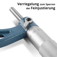 STAHLWERK B&uuml;gelmessschraube mit 25-50 mm Messbereich DIN 863 Mikrometer / Messschraube/ Mikrometerschraube