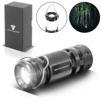 STAHLWERK LED flashlight with 6 modes, extendable...